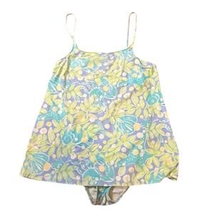 Lilly Pulitzer Sweet Blue Crabby One Piece Swim Dress Size 8 Vintage